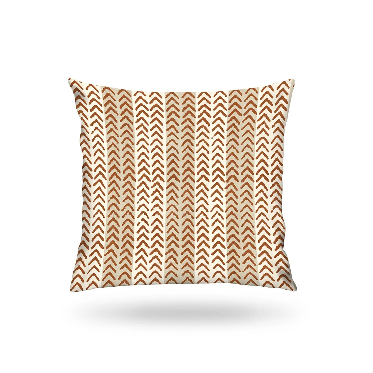 Kırlent Kılıfı İsk. Desen Beyaz-Kamel 43x43cm