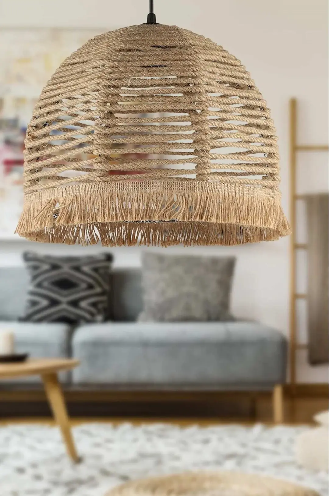 Yazgı Chandelier Single Wicker
