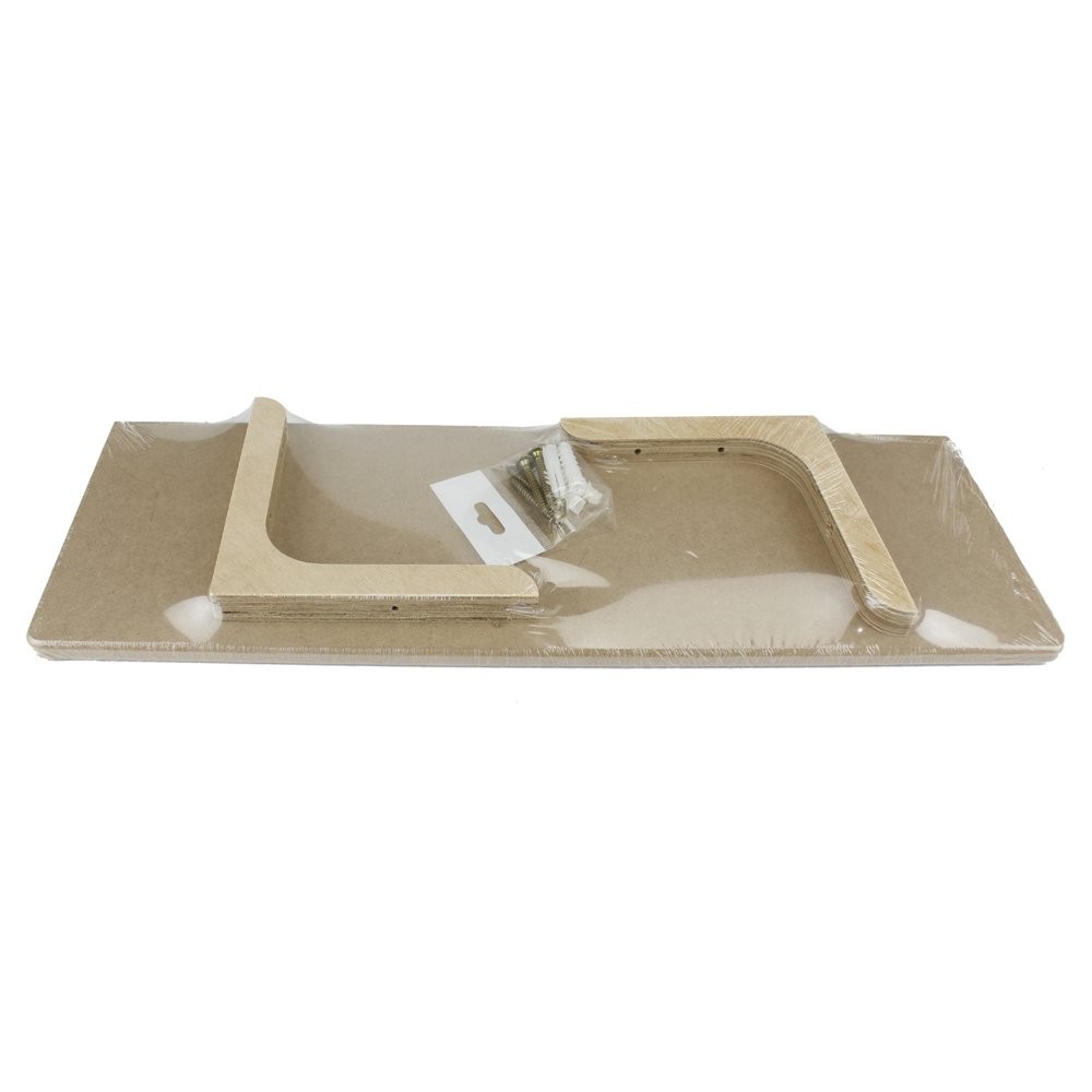 Ahşap Duvar Rafı 50cm