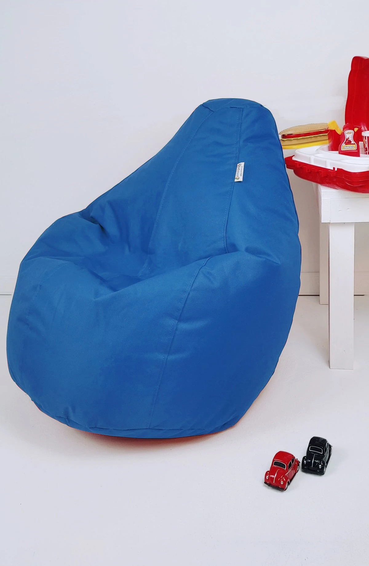 Armut Koltuk Mini Damla Mavi 50x50x20cm