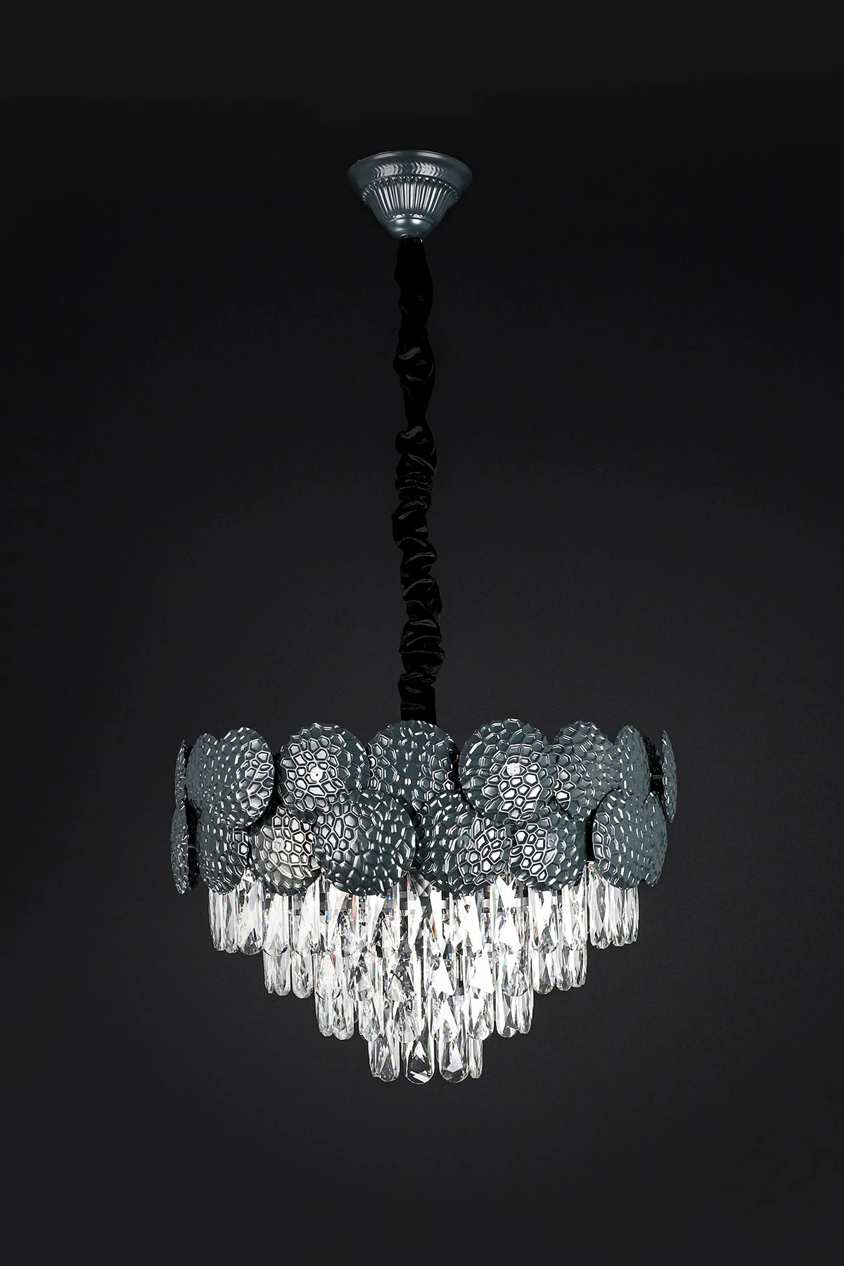 Taşlı Avize 65Lik Füme