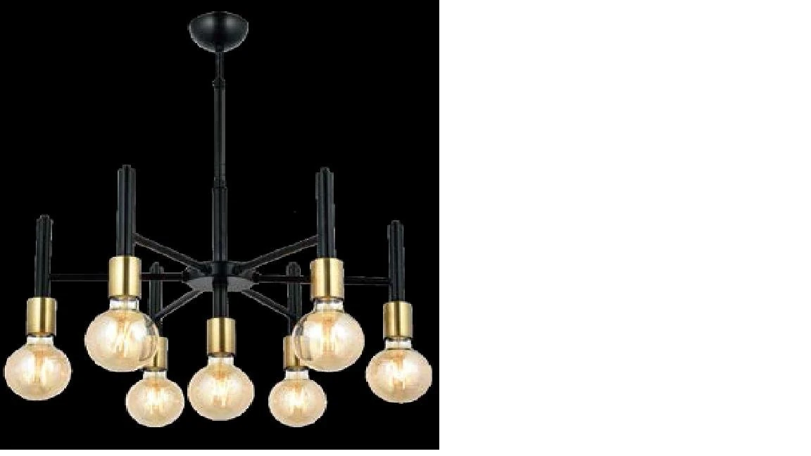 Arella 7'li Avize Siyah