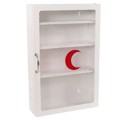 Ecza Dolabı Şeffaf Kapak Beyaz 47x30x10cm