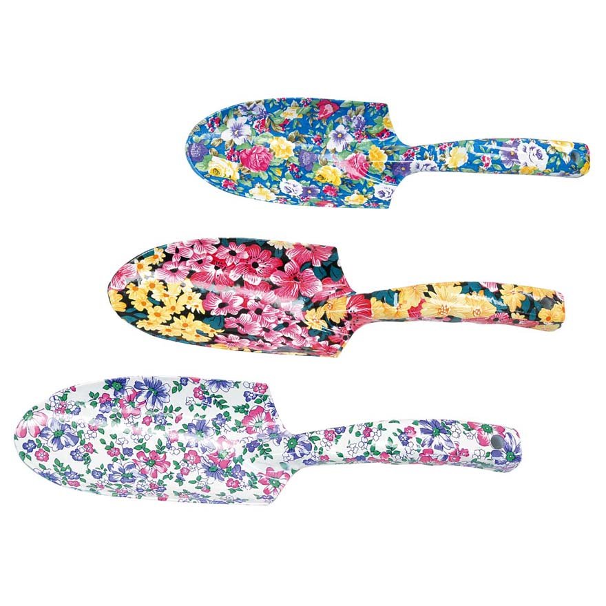 Çelik Bahçe Küreği Çiçek Desenli