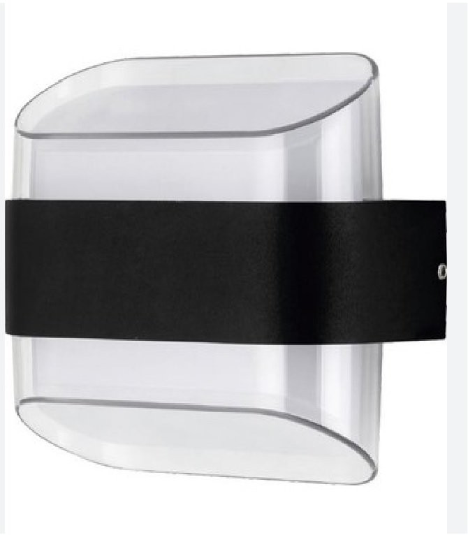 CATA Gozo 10w Led Siyah/Şeffaf Aplik 3200k