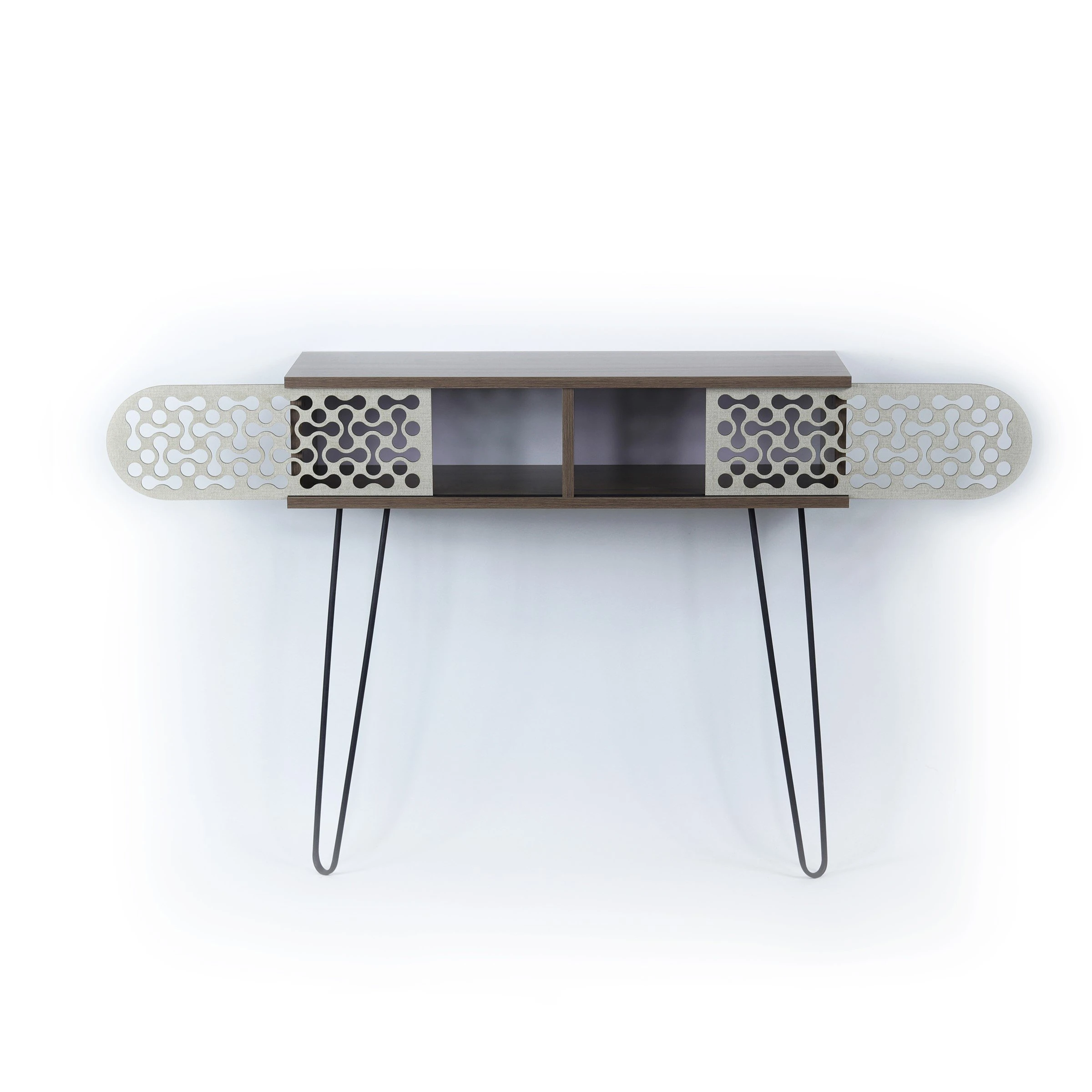 Masa Konsole No.4 Ceviz-Siyah