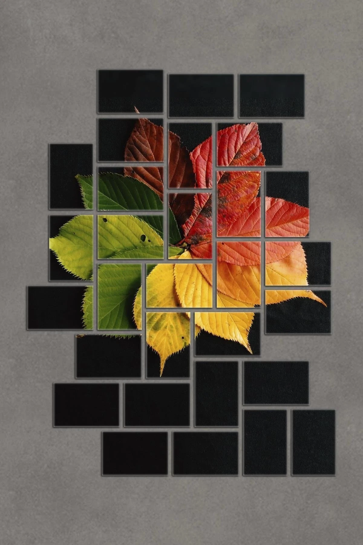 Tablo Puzzle 30 Parça Renkli Yapraklar 90x75cm