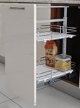 Teleskopik Kiler Ahşap Tablalı 60-80 45cm Sepetli