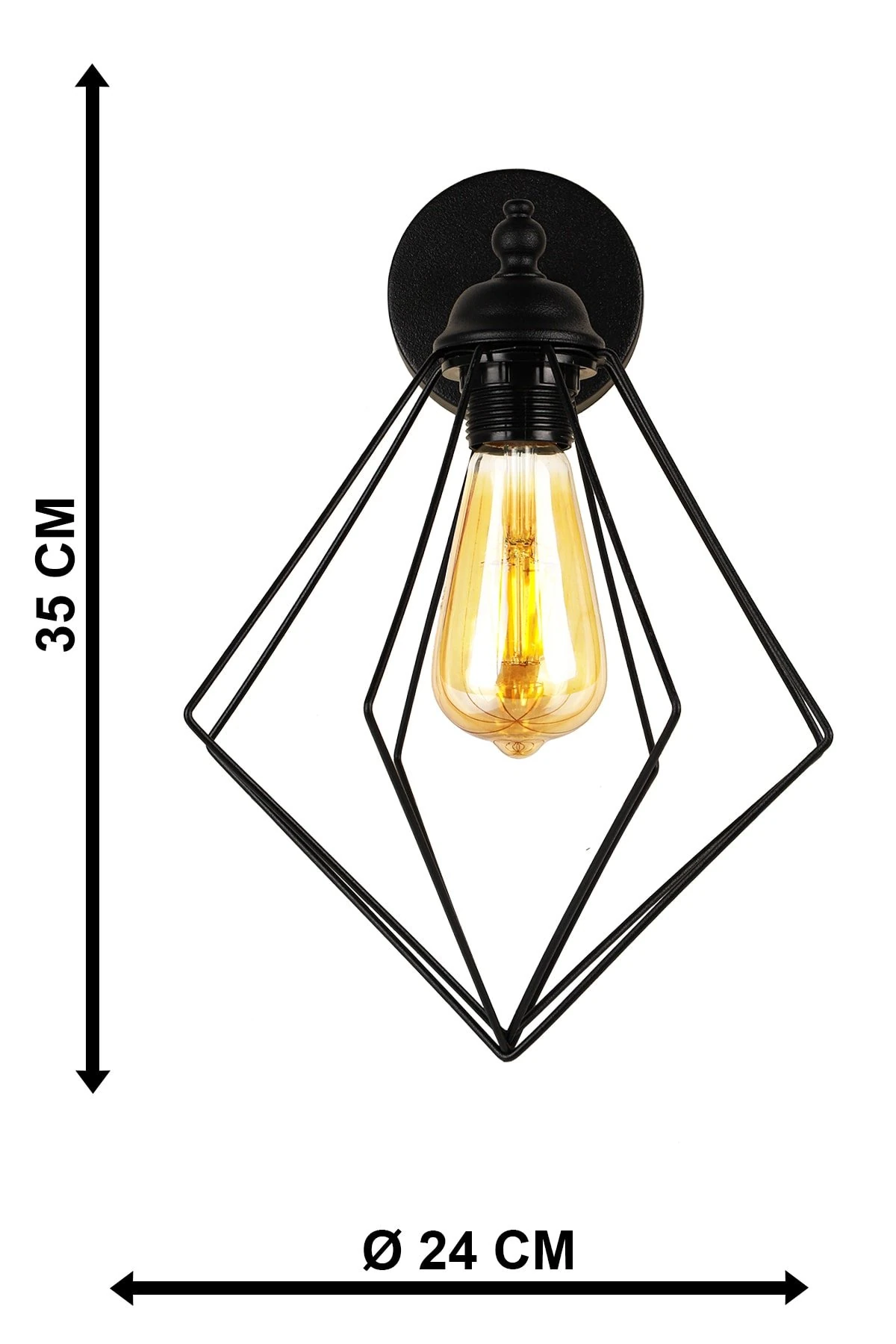 Lina Avize Aplik Siyah
