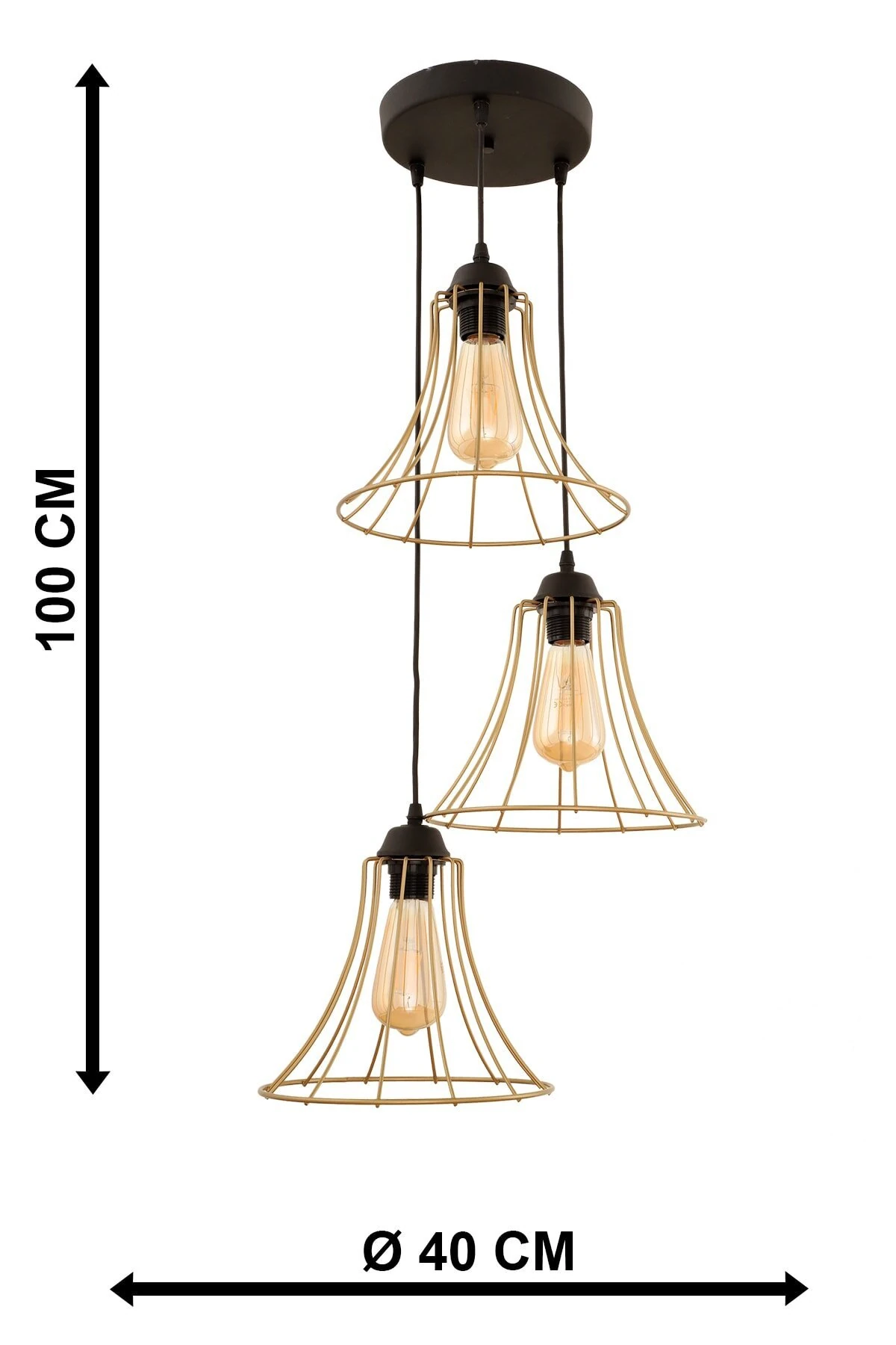 Muhteşem Avize 3'lü Eskitme
