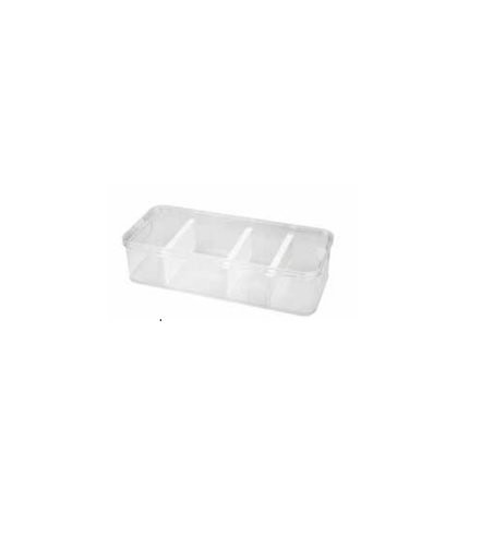 Mutfak Organizer Bölmeli Şeffaf 38x16x9cm
