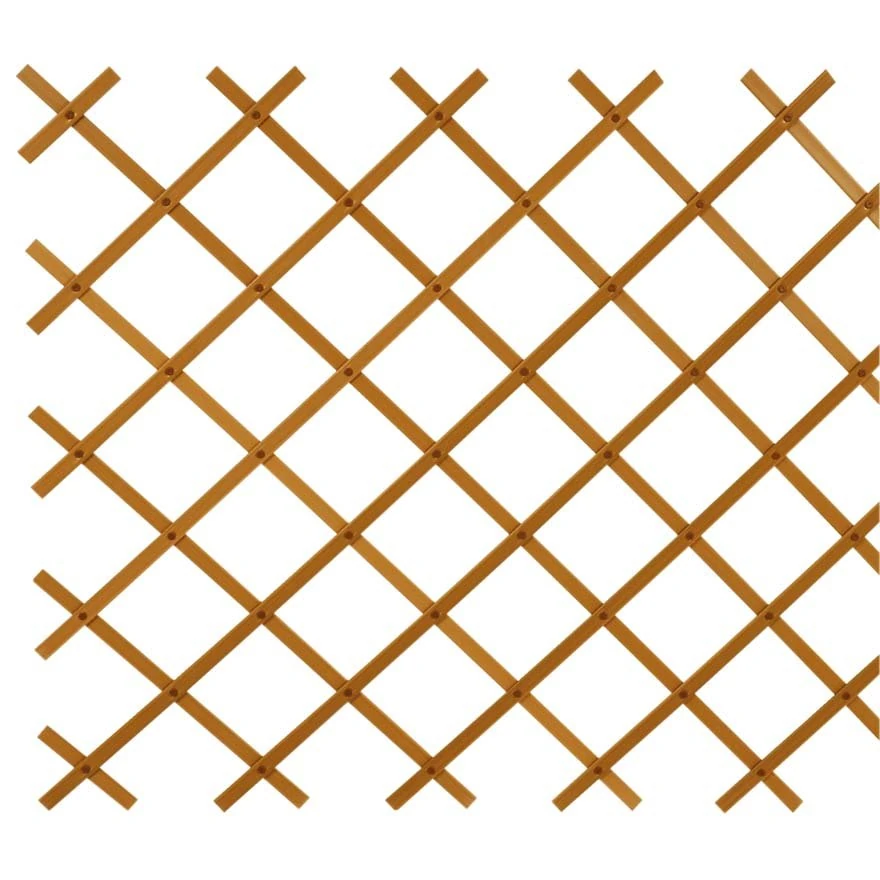 Akordiyon Çit PVC Kahverengi 100x100 cm