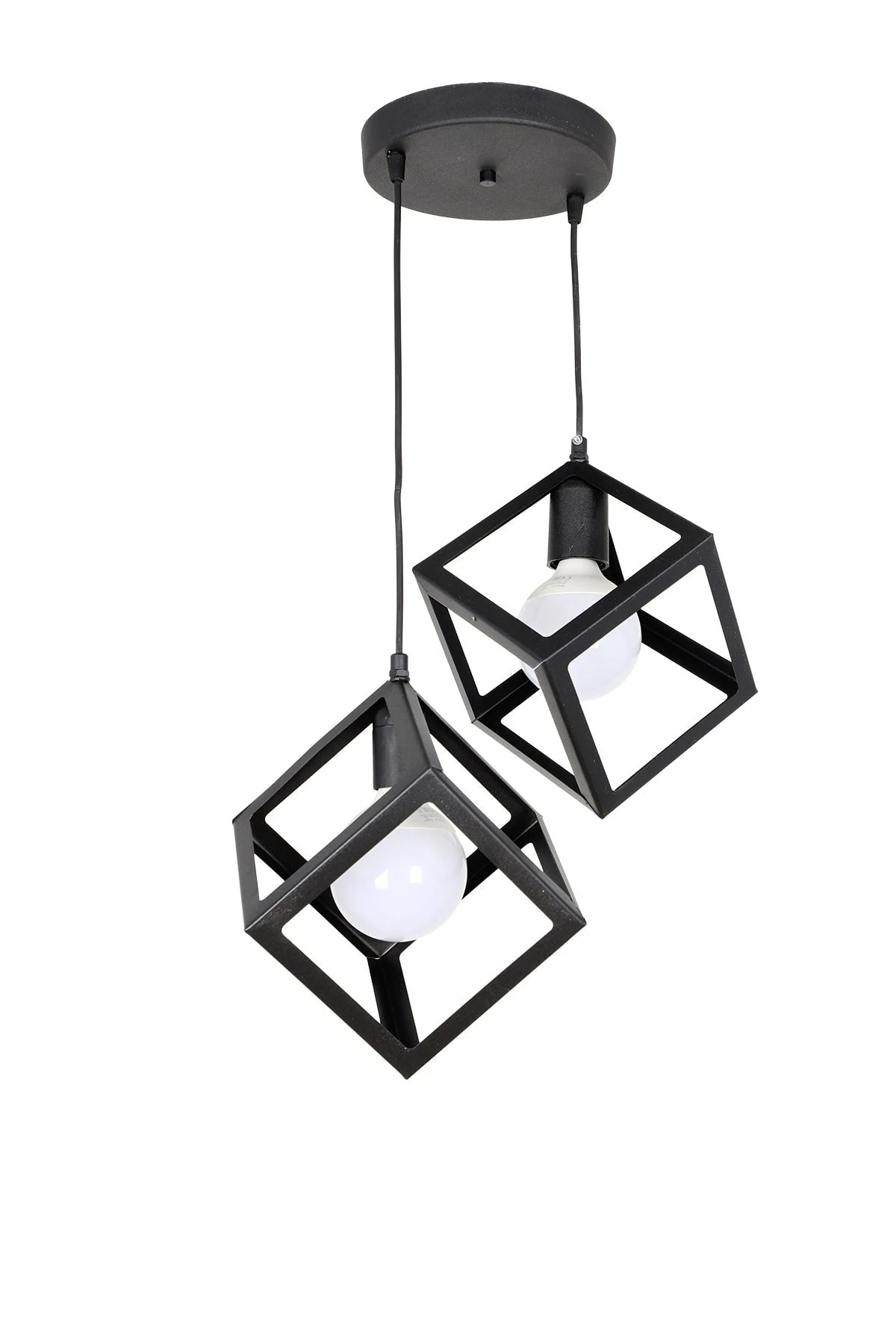 Magnezya Avize 2'li Siyah