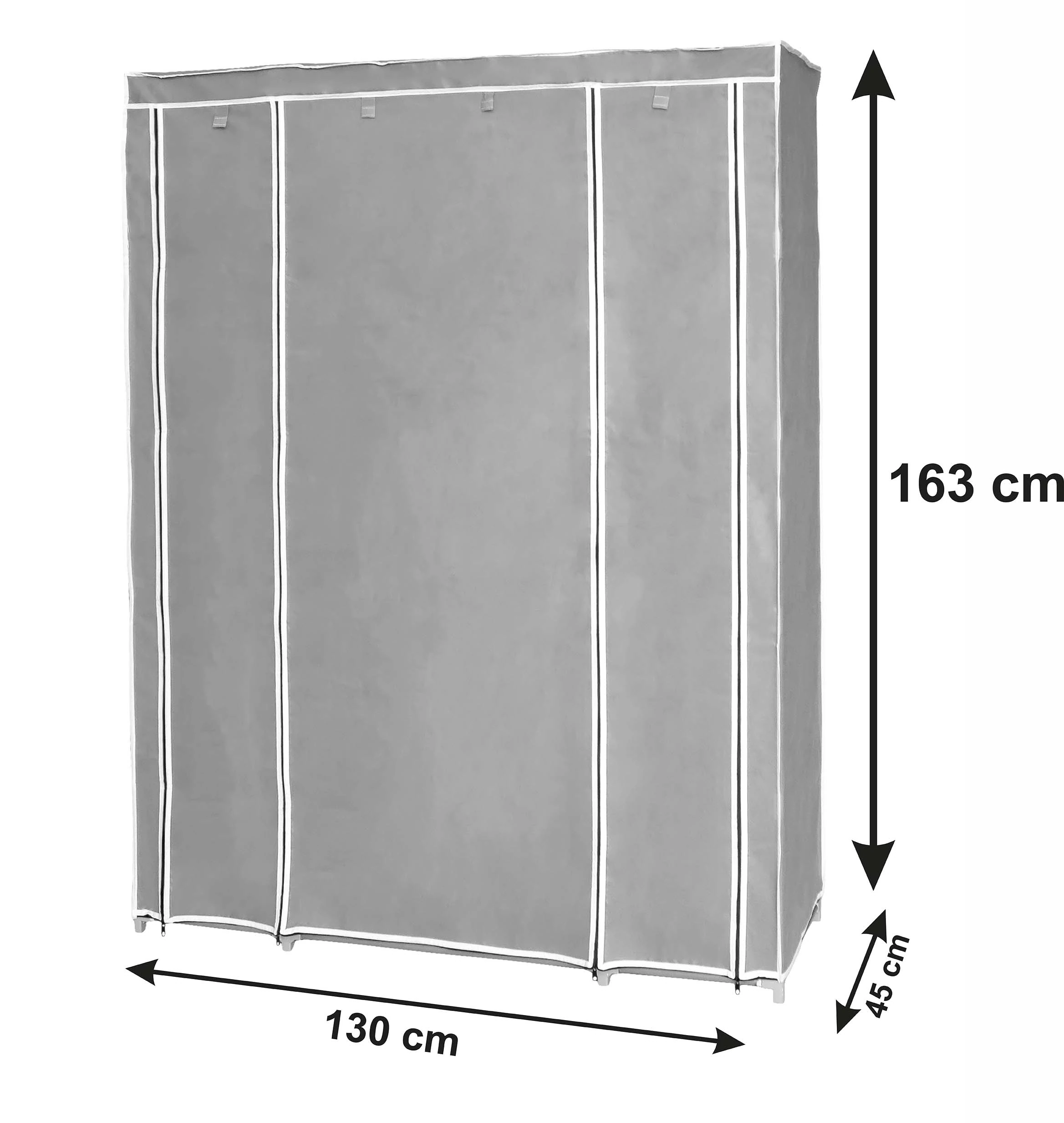Bez Dolap 12 Göz Gri Ruba 130x162cm