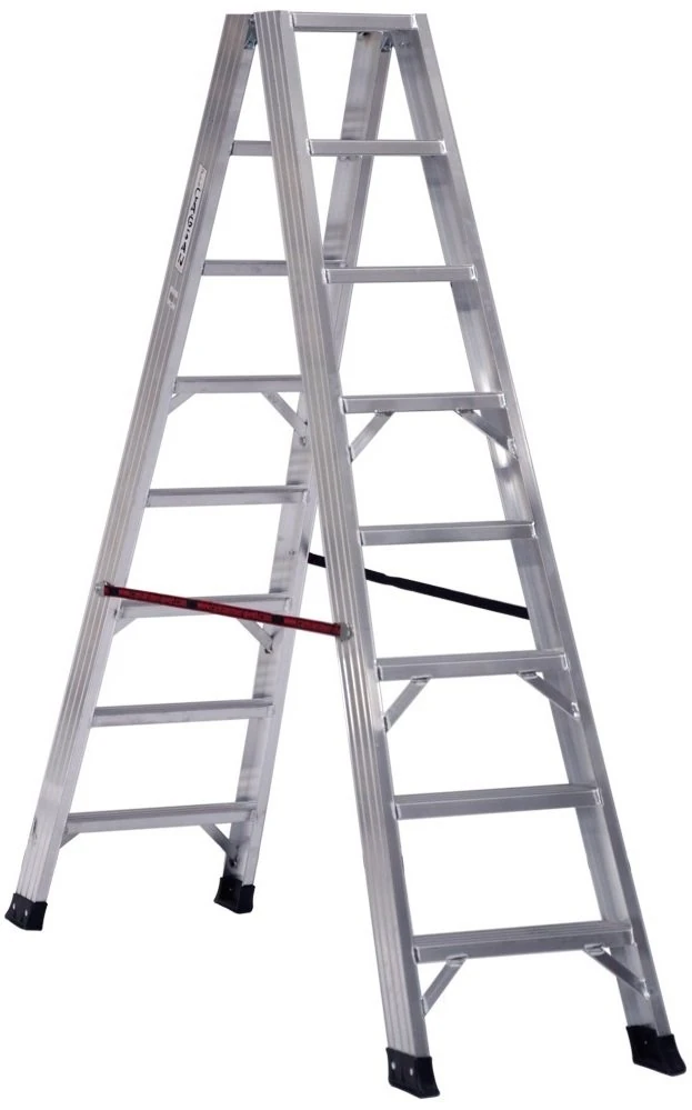 Alüminyum  Merdiven Çift çıkışlı 8 Basamaklı