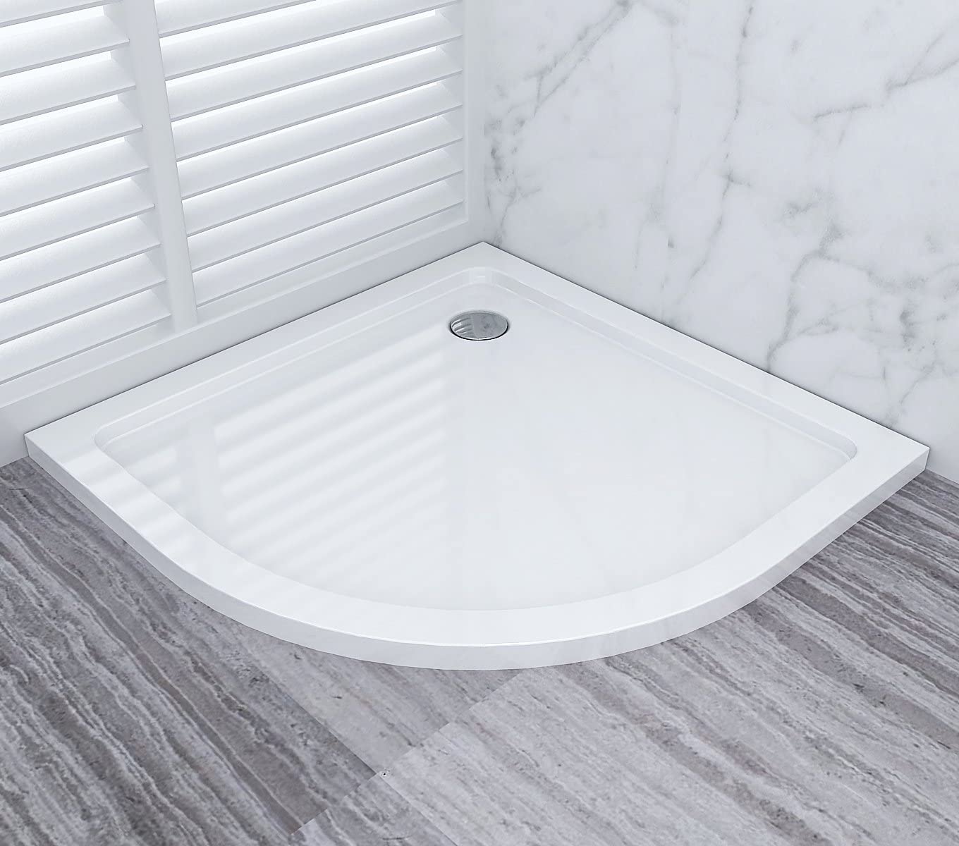 Duş Teknesi Oval  80*80*15cm Panelli