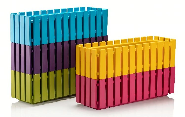 Akasya Çit Balkon Saksı 11Lt Mavi