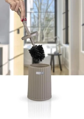 Wc Fırçası  Çizgili Kahve