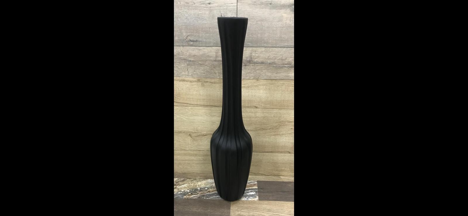 Vazo Çizgili Siyah 80cm
