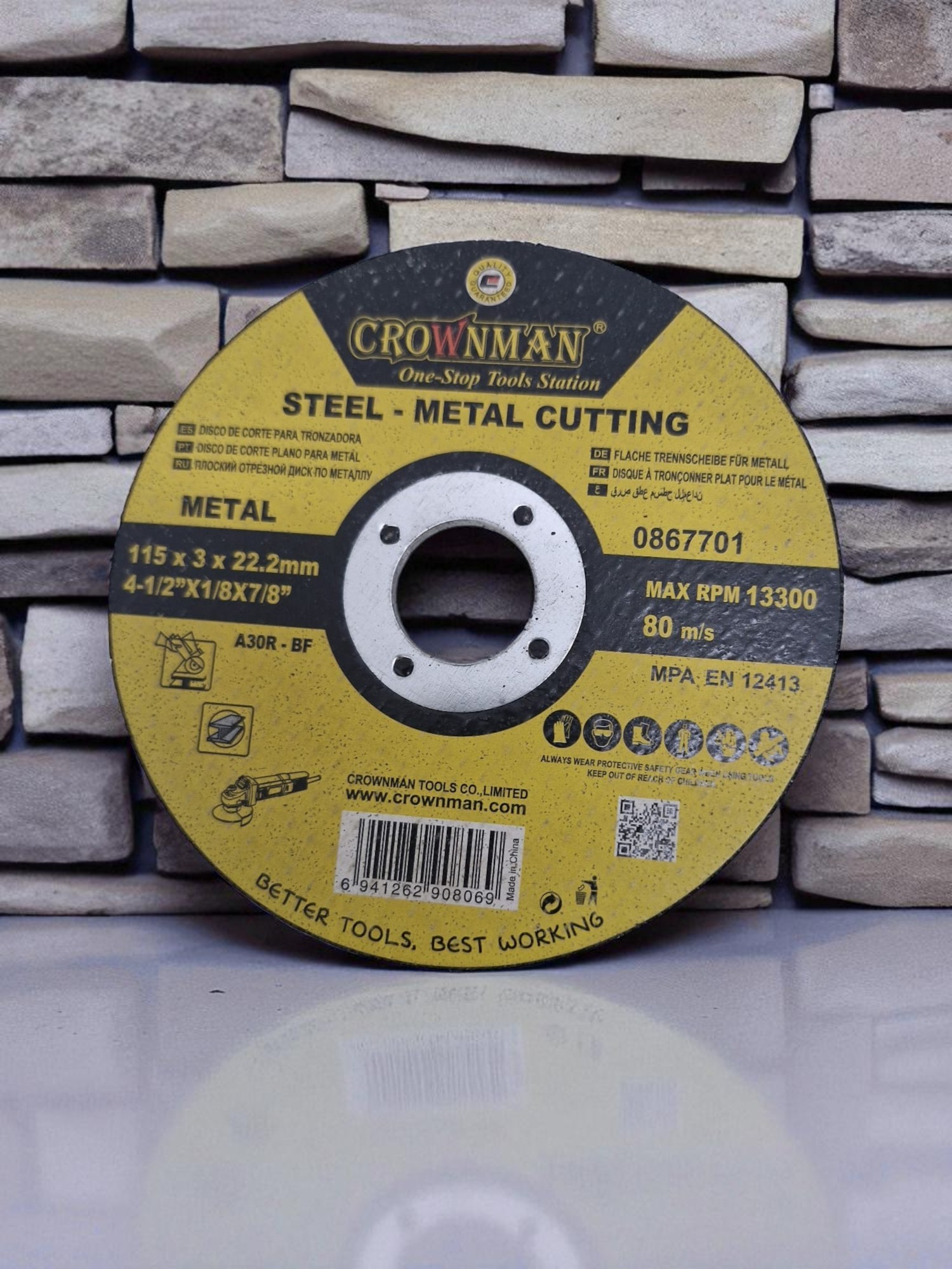 Metal+Inox Kesme Taşı  115*1*22.2 mm