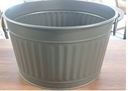 Odun Kovası Yuvarlak Sallanır Kulp Gri 42cm