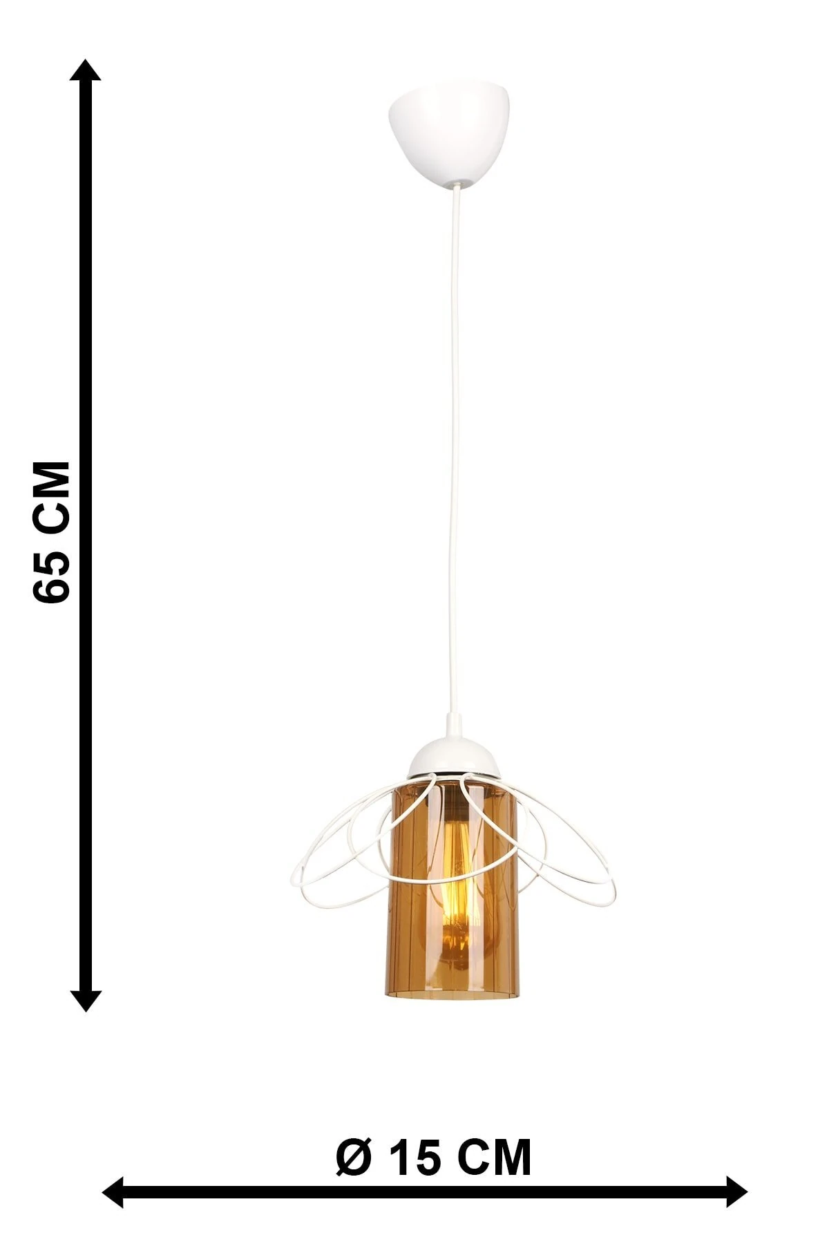 Mango Avize Tekli Beyaz-Akrilik Bal