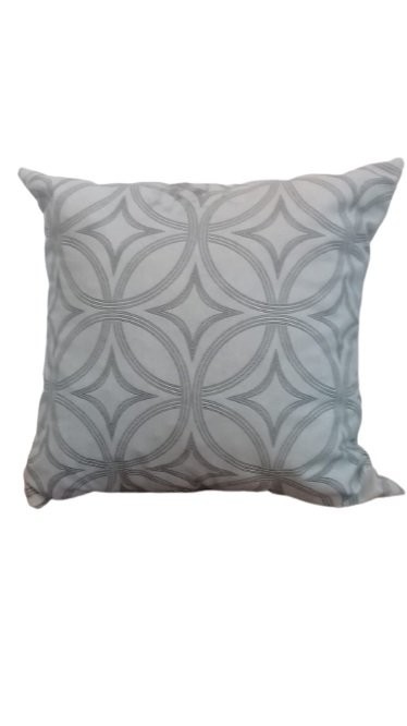 Yastık 45*45cm Gri-Beyaz Modern Desenli