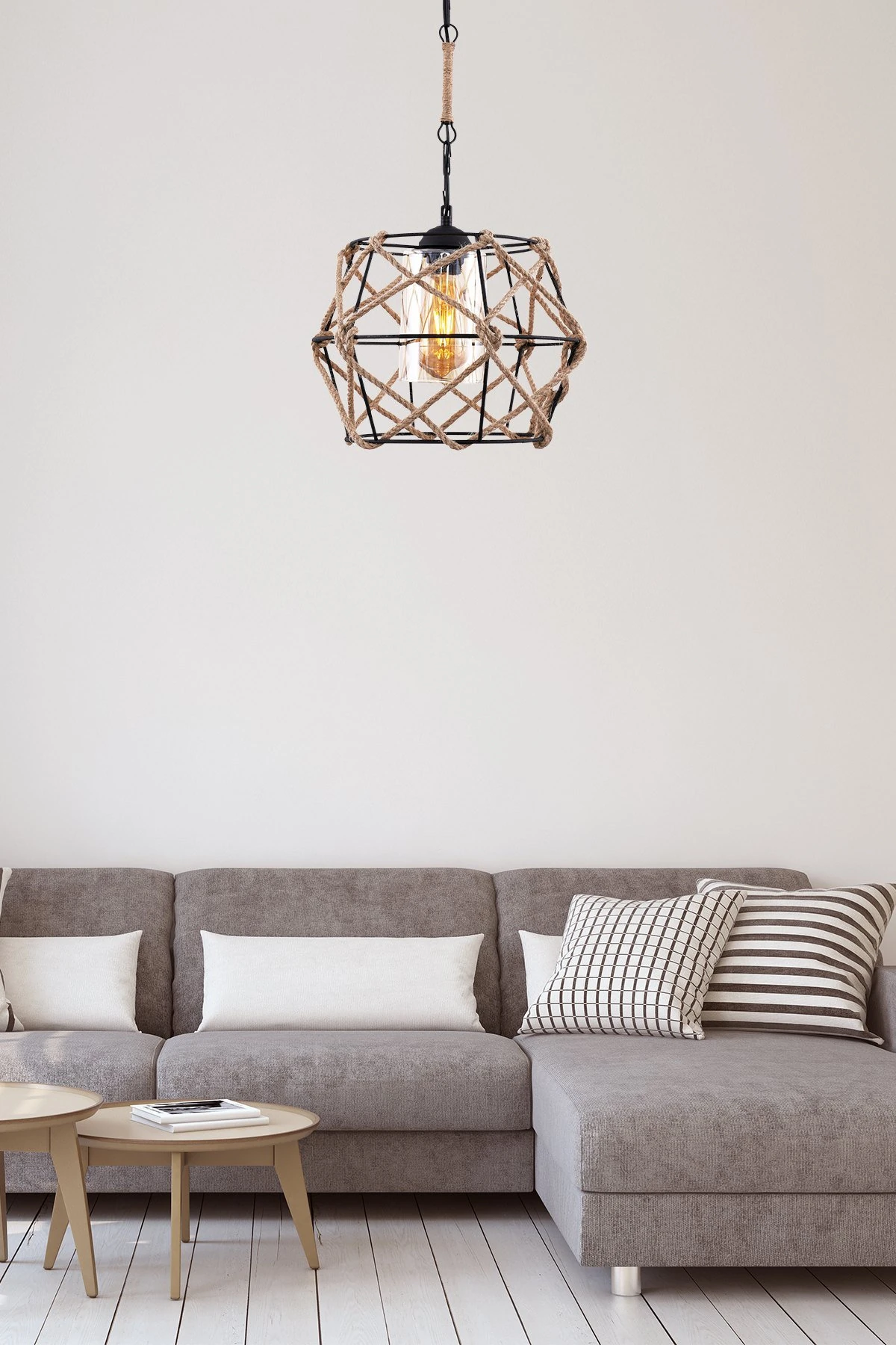 MİNA Avize Tekli Siyah