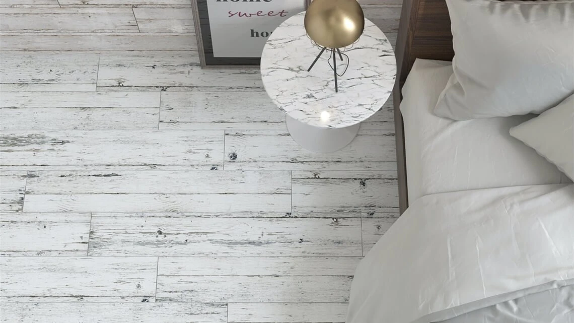 Yer-Duvar Karosu Old Town Wood Beyaz Mat 20X120