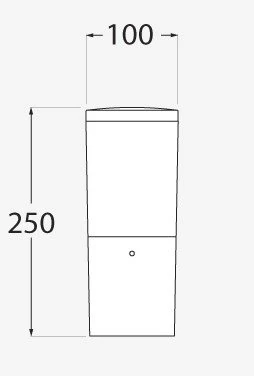 Fumagalli Arm. 25cm Ledli 8w Amelia 250 Siyah
