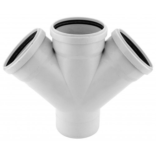 PVC Cift Çatal Y 110/110/45º
