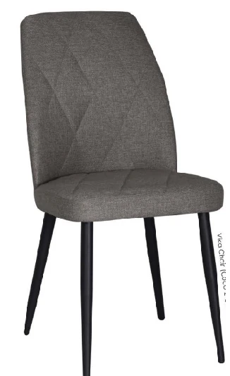 Sandalye Vika Anka 06 Gri Siyah Ayak