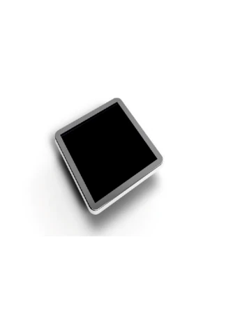 Kulp Düğme Siber Krom Siyah