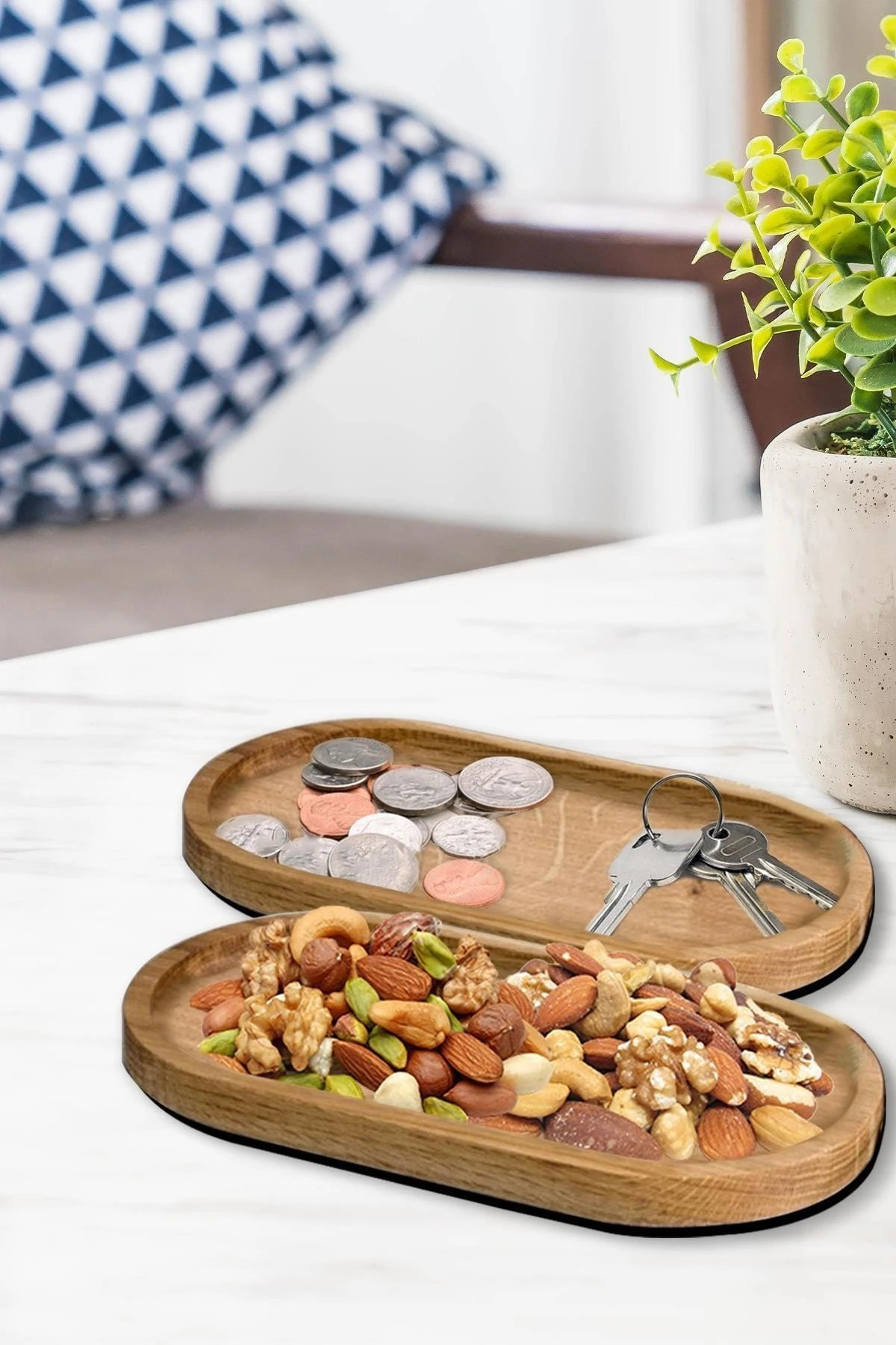 Çerezlik/Anahtarlık/Organizer Ahşap 15x25cm