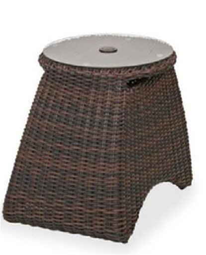 Oregon Rattan Yan Sehpa Yuvarlak