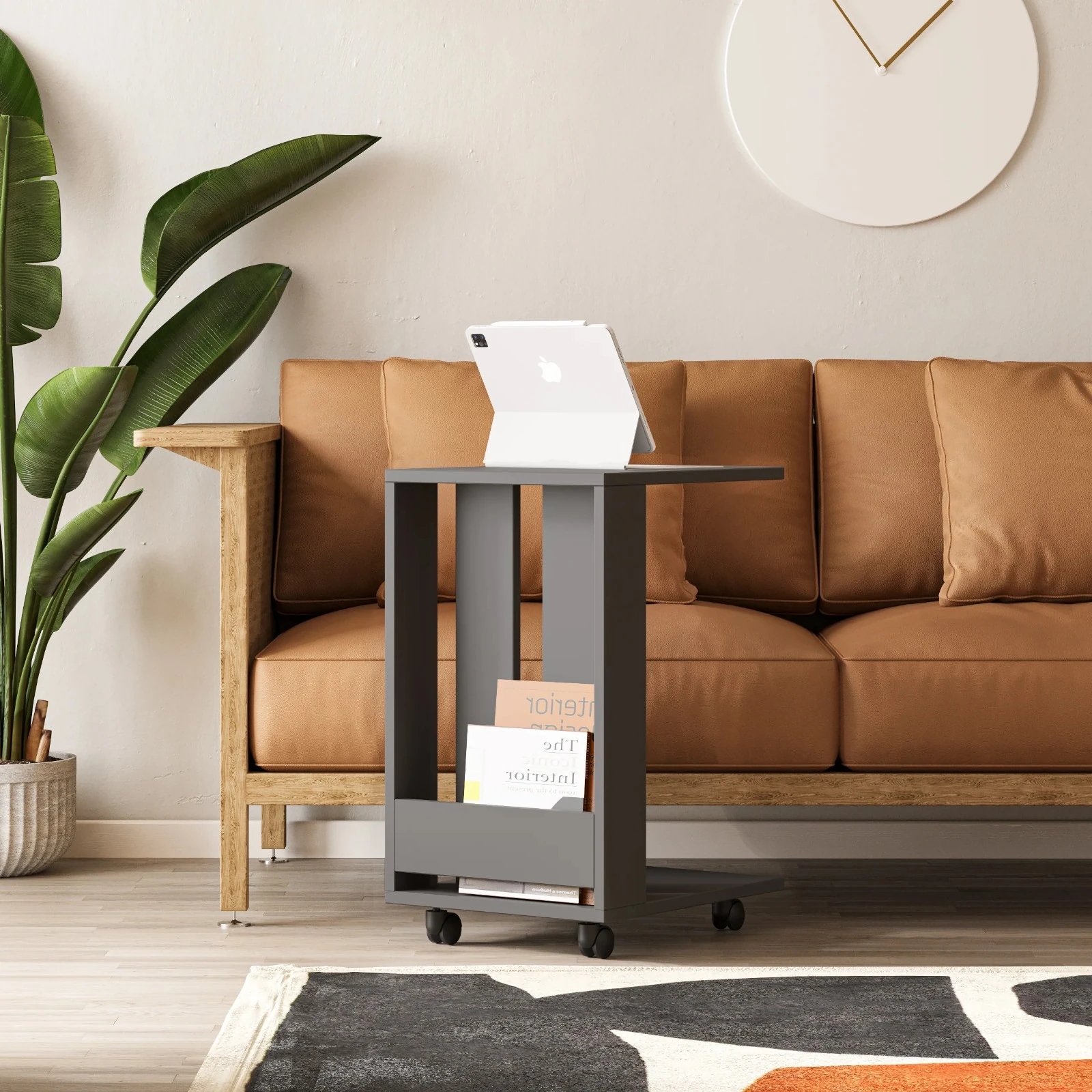 Yan Sehpa Edi Antrasit 67*45*37cm