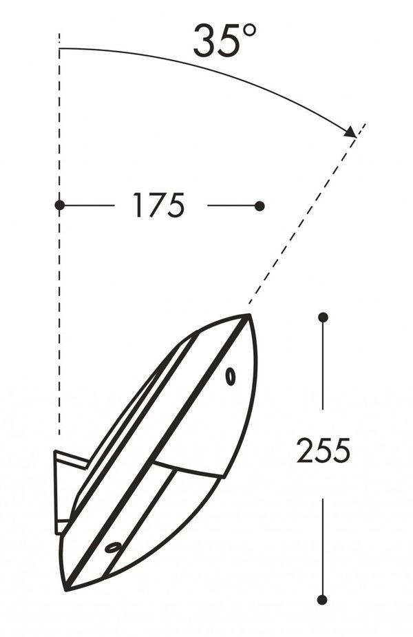 Fumagalli Arm.Duvar Maddi Siyah Opak E27 Fg
