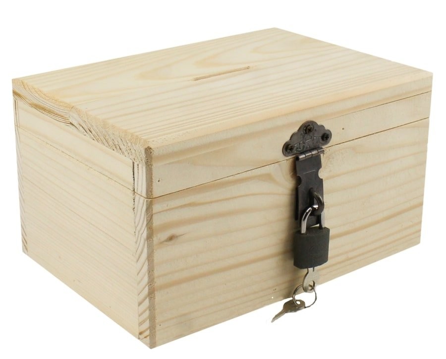 Ahşap Bahşiş Kutusu 21*14.5*11.5cm