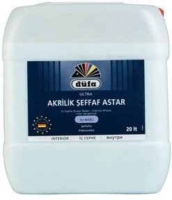 DÜFA ULTRA Akrilik İç Cephe Şeffaf Astar 5LT.