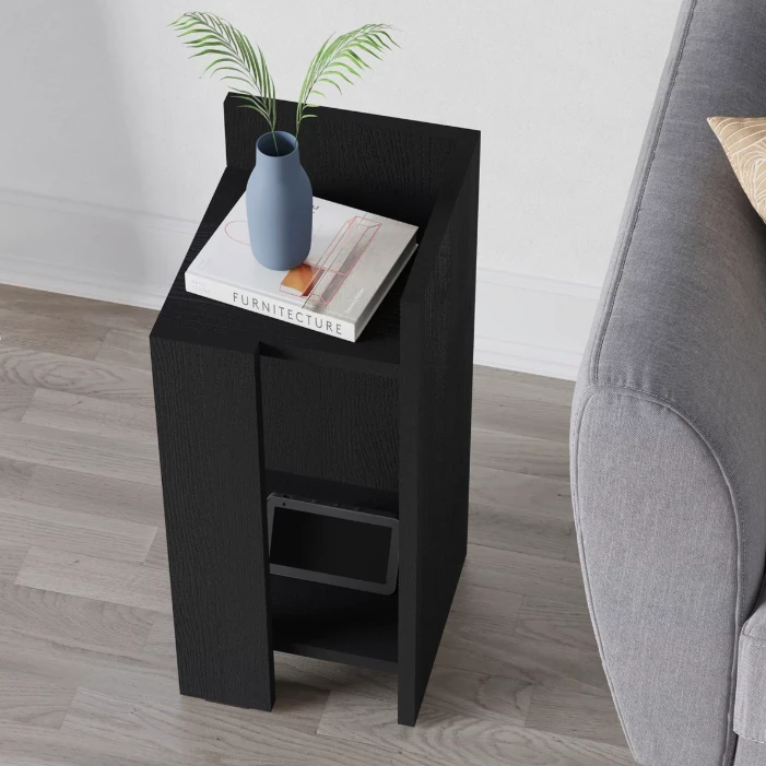 Komodin Elos Sağ Modül Siyah Ahşap 60*27*25cm