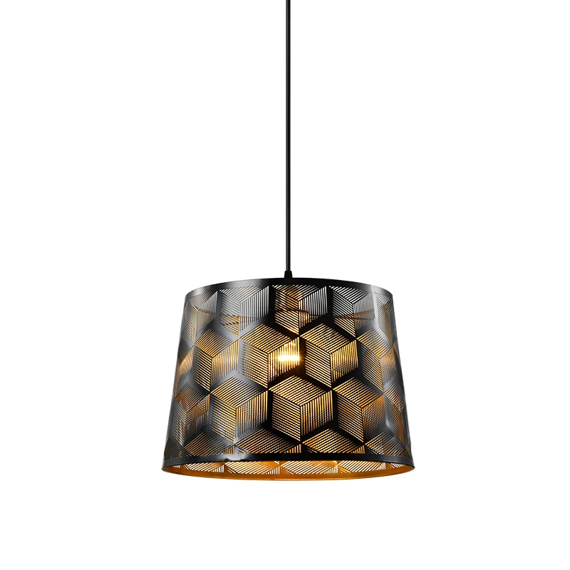 Avize Metal Tekli Sarkıt  Siyah Gold Ø35cm