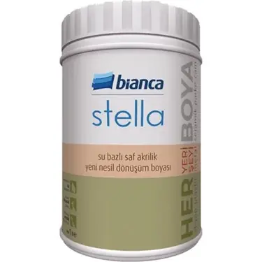 Stella Water Based Pure Acrylic Paint White 1L