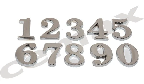 Rakam Büyük Boy 5cm Krom 4