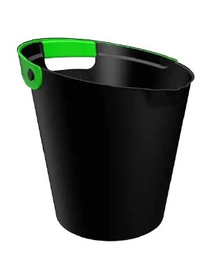 ÇÖP KOVASI Q-BUCKET BLACK BLACK-GREEN 10 L