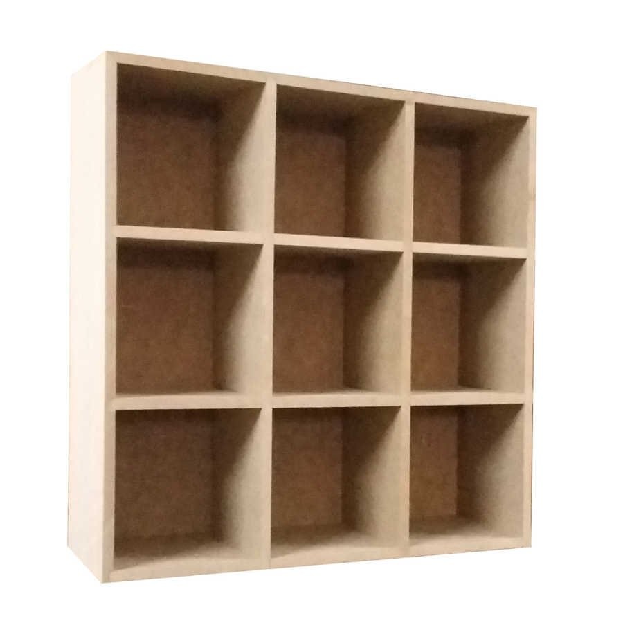 Ahşap Kupa Raf 9'lu 37*37*10.5cm