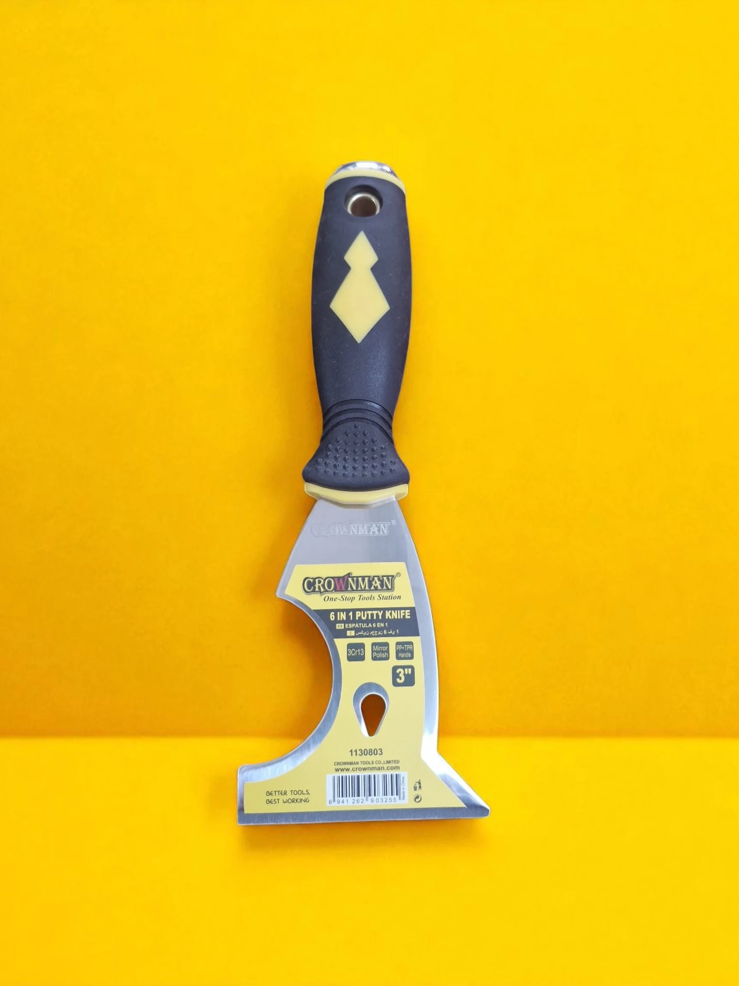 Spatula Paslanmaz Çelik 6 Fonksiyonlu 3'' 8cm