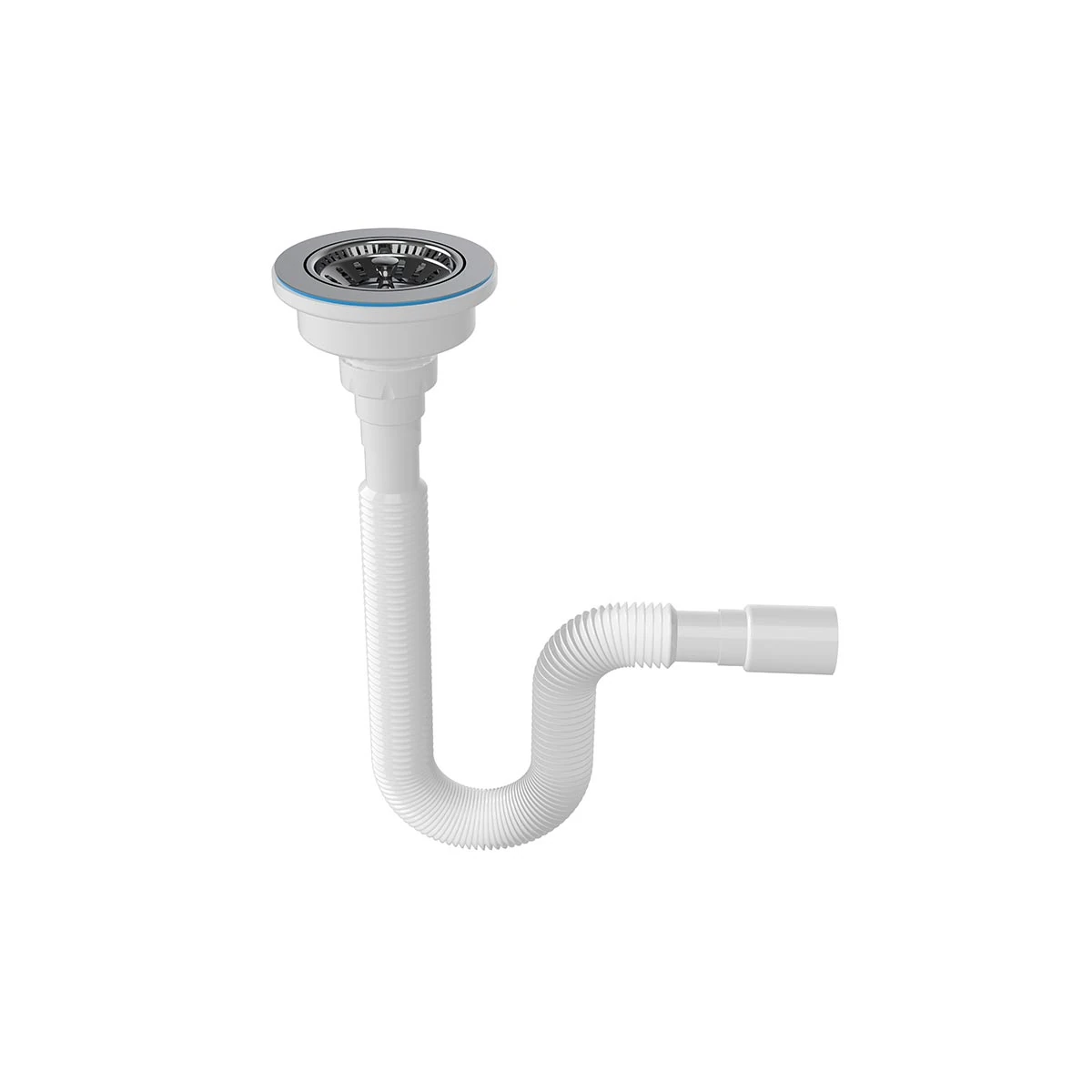 Çöpmak Kafa Körüklü Uzun Vida Evye sifonu