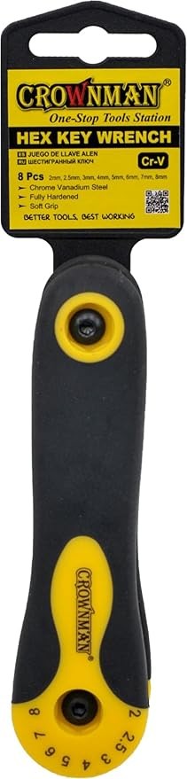 Alyan Anahtar Çakı Tipi 2-8 mm 8 Parça CR-V