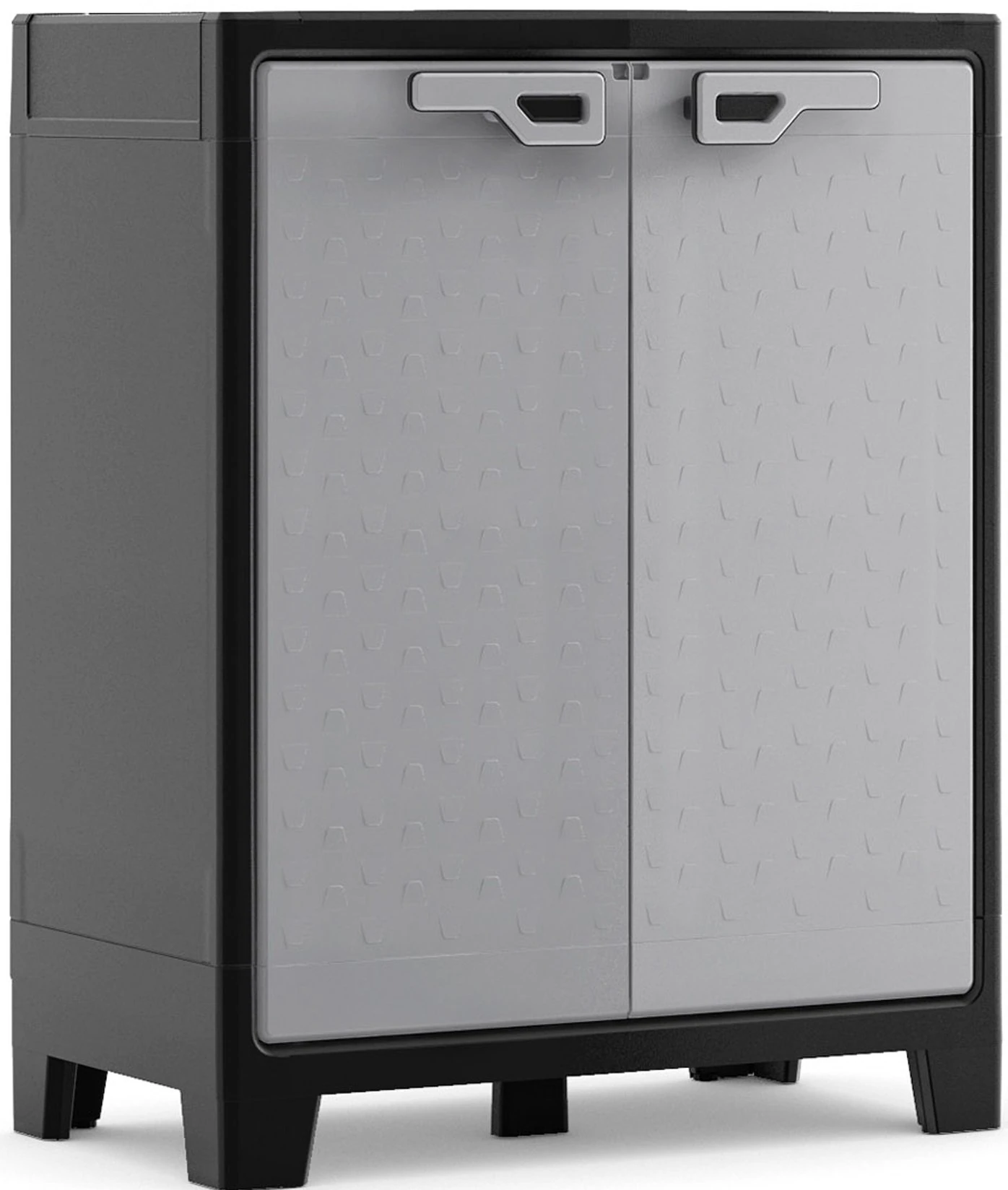 TİTAN Kısa Dolap Gri/Siyah 80*44*100