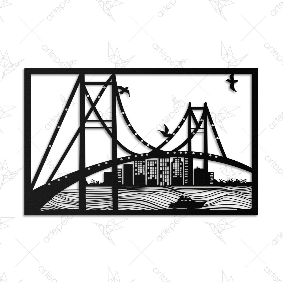 Rumeli Metal Tablo Siyah 45*70cm